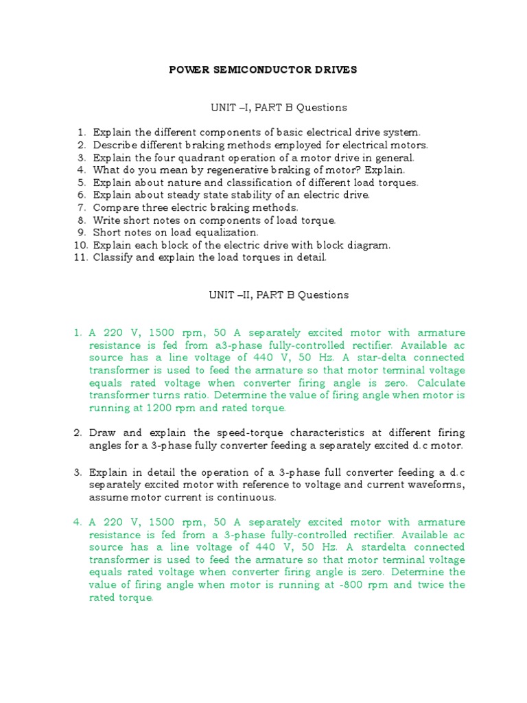 Part B | Electric Motor | Rectifier | Free 30-day Trial | Scribd