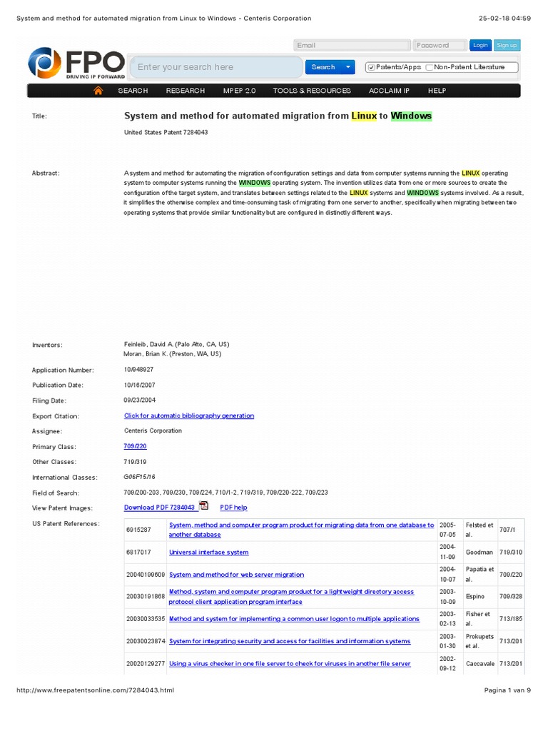 System and Method For Automated Migration From Linux To Windows ...