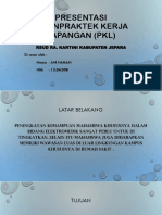 Presentasi UjianPraktek Kerja Lapangan (PKL)