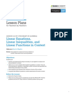 PDF Official Sat Practice Lesson Plan Math Linear Equations Part Two