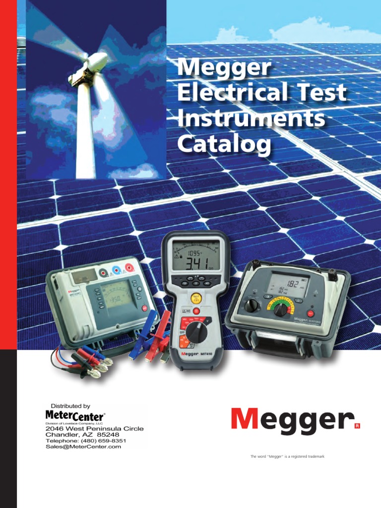 Megger Electrical Test Instruments Catalog PDF | PDF | Insulator ...