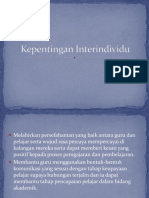 Kepentingan Interindividu