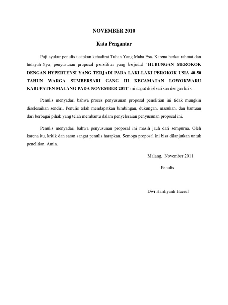 Contoh Kata Pengantar Proposal Penelitian Contoh Soal Dan Materi Pelajaran 1