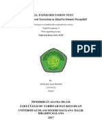 Small Paper Discussion Text Pro and Cons About Terrorism As Jihad in Islamic Perspektif