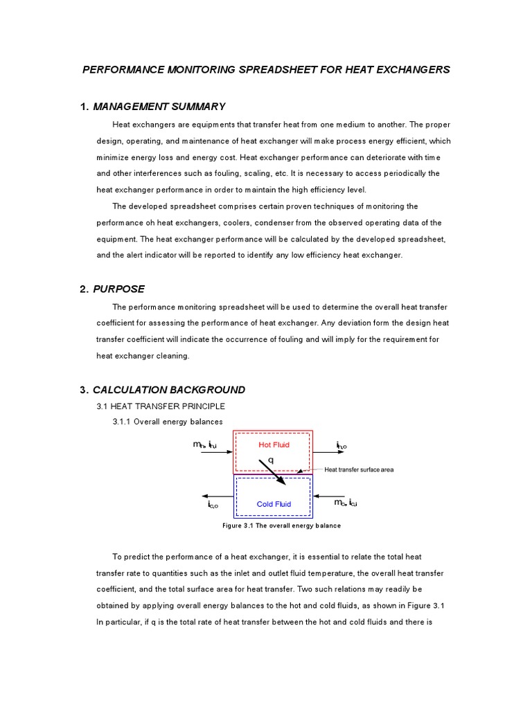 Heat Exchanger Performance Monitoring Tool | PDF | Heat Transfer | Heat ...