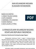 Pengelolaan Keuangan Negara Dan Kekuasaan Kehakiman