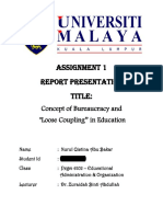 Concept of Bureaucracy and Loose Coupling in Education PDF