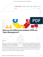 What Are the Differences Between HCM and Talent Management