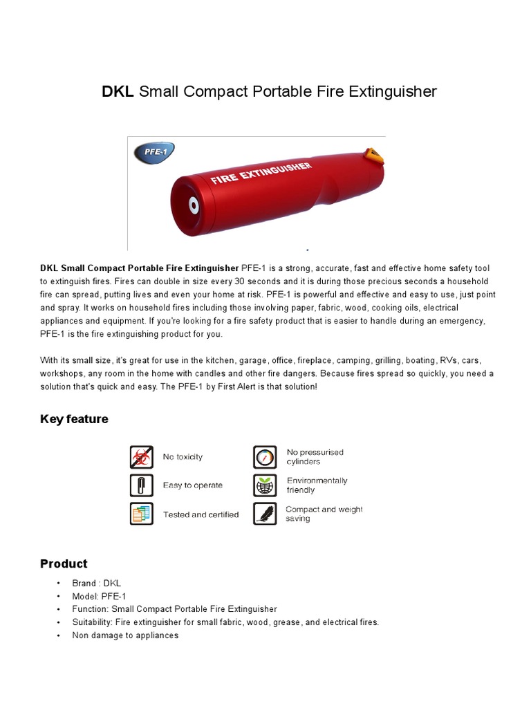 PFE-1 Portable Fire Extinguisher Guide | PDF | Fires | Firefighting
