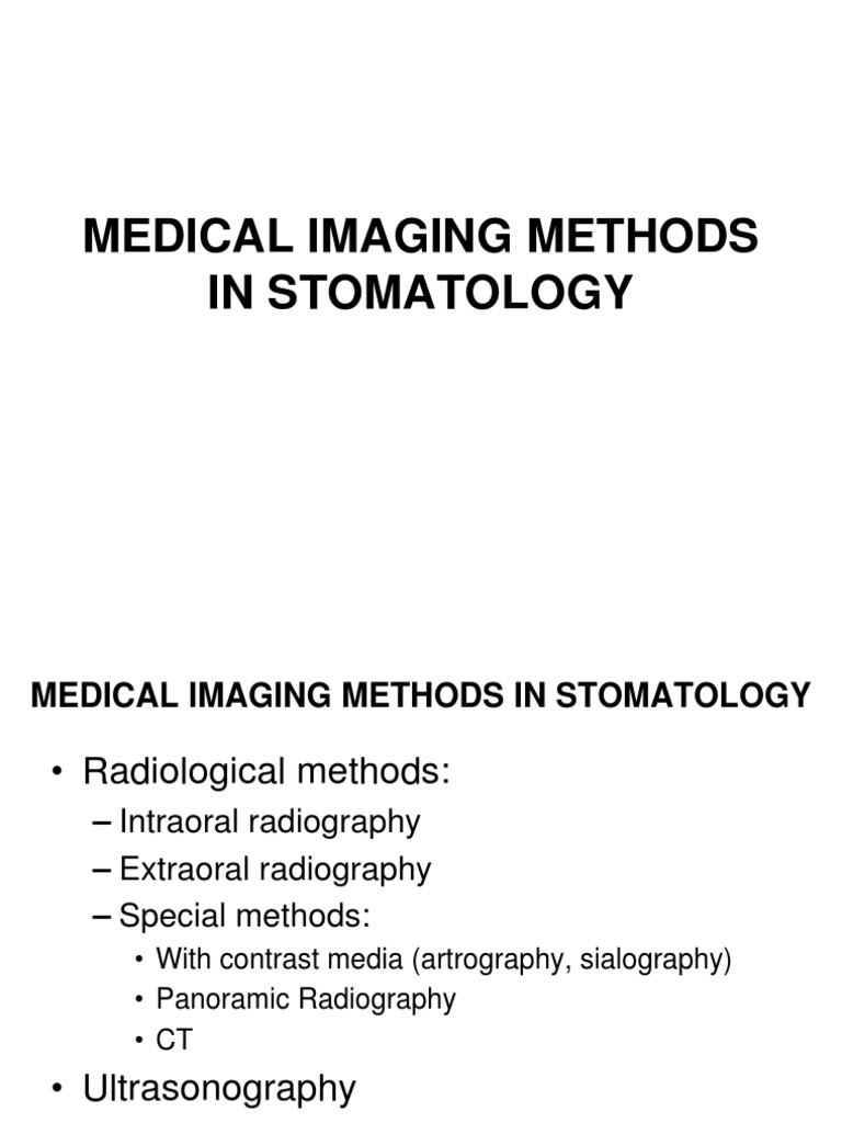 2 Oral Radiology Methods | PDF | Dental Anatomy | Human Head And Neck