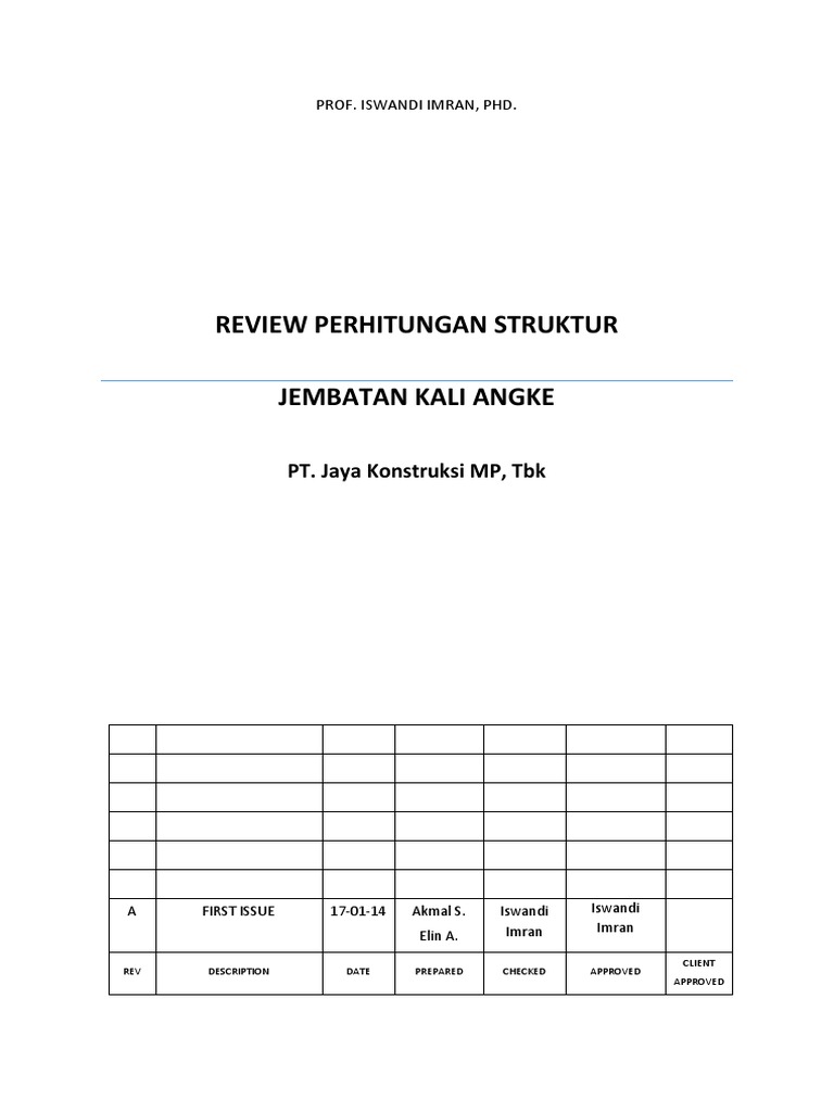Report Analisa  Struktur Jembatan  Pile Slab Report Analisa  Struktur Jembatan  Pile Slab