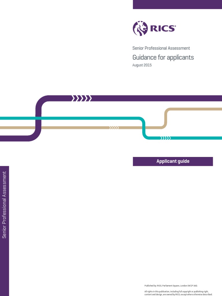 Rics Spa Applicants Guide en | PDF | Competence (Human Resources) | Expert