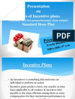 Presentation On Types of Incentive Plans