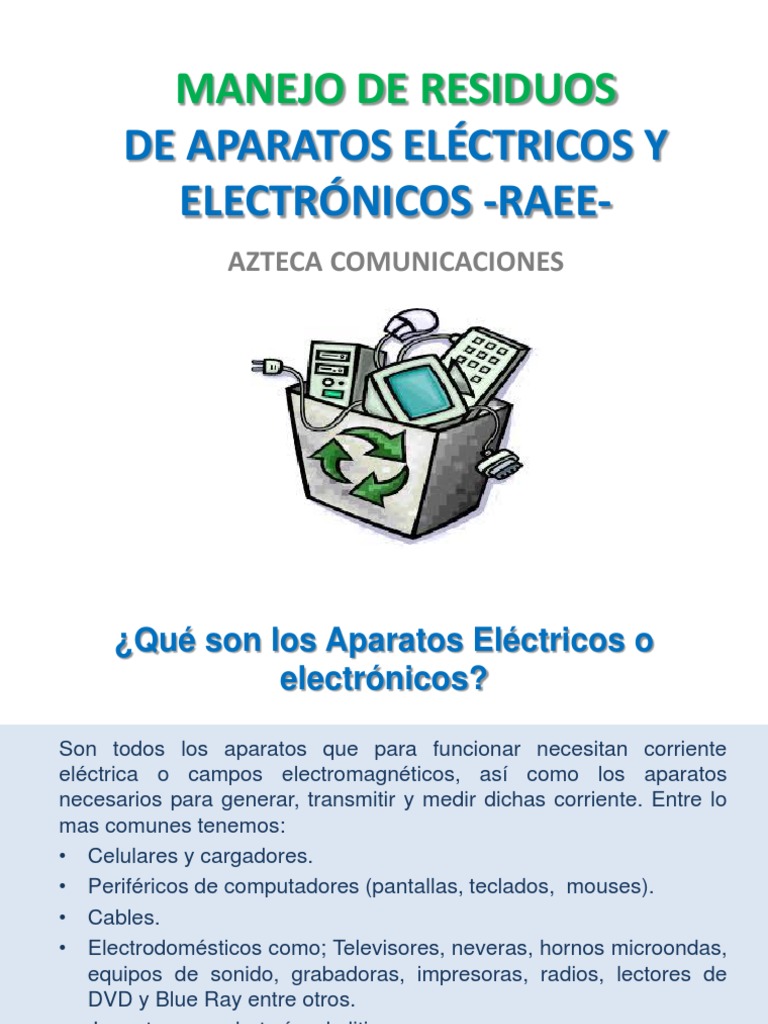 Manejo de RAEE en Colombia | PDF | Residuos | Electrónica