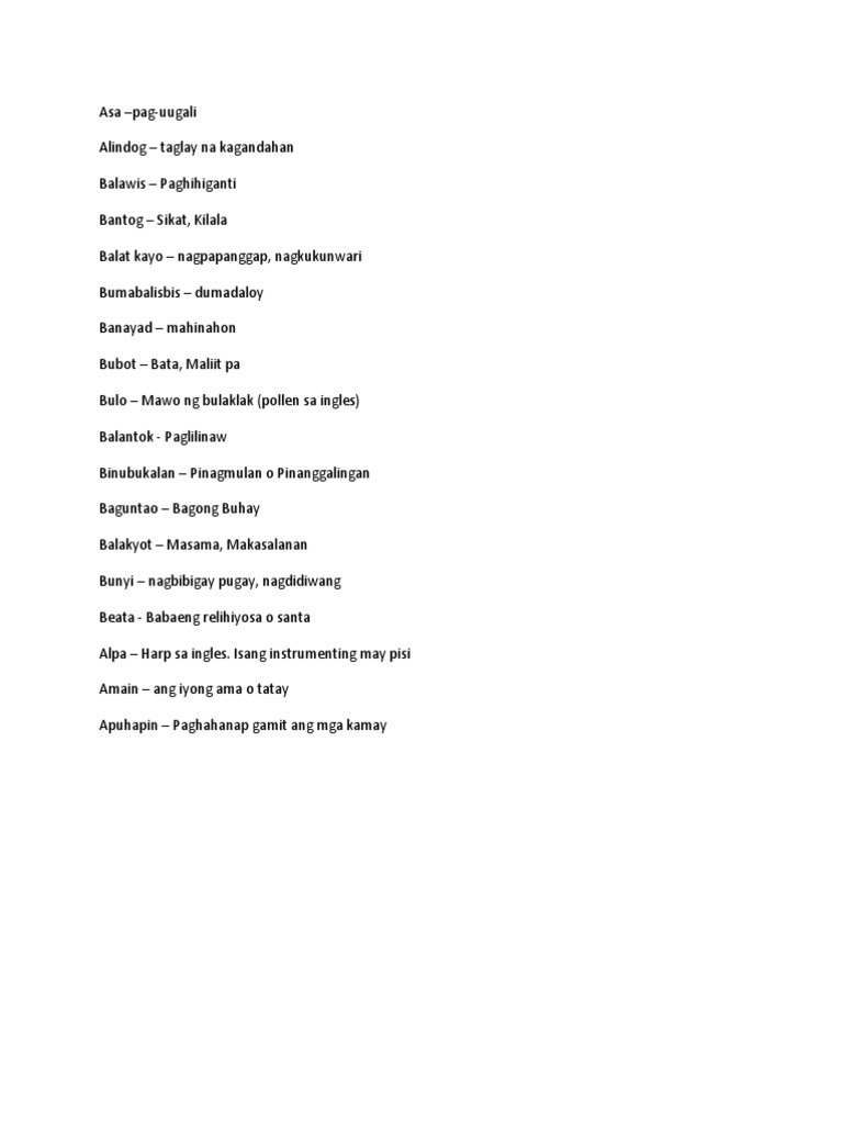 Talasalitaan | PDF