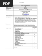 Course Outline (FDM 1023)