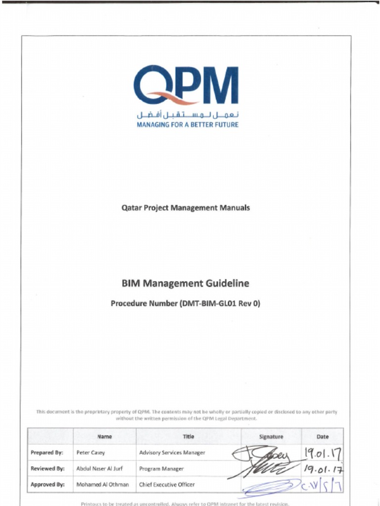 BIM Management Guidelines for Qatar | PDF | Building Information ...