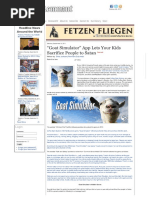 The Remnant Newspaper - “Goat Simulator...Ts Your Kids Sacrifice People to Satan