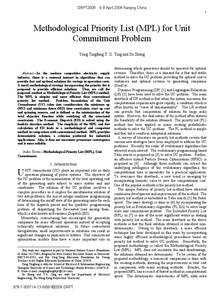 Efficient Power System Optimization | PDF | Mathematical Optimization ...