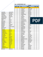 ULC - SPORTSFEST 2017 Team Rosters