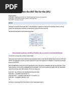How To Generate The INIT File For DFU