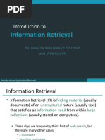 Introduction To: Information Retrieval