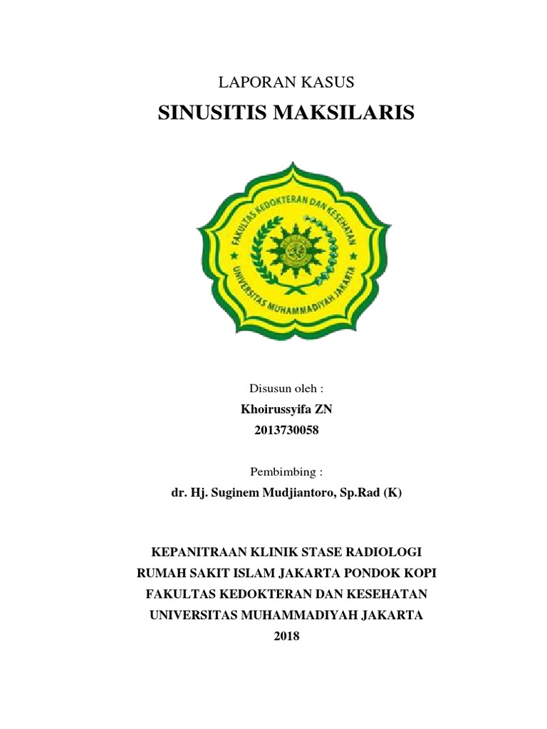 Laporan Kasus Sinusitis