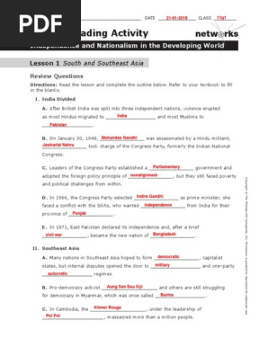 Guided Reading India Pdf Myanmar Cambodia