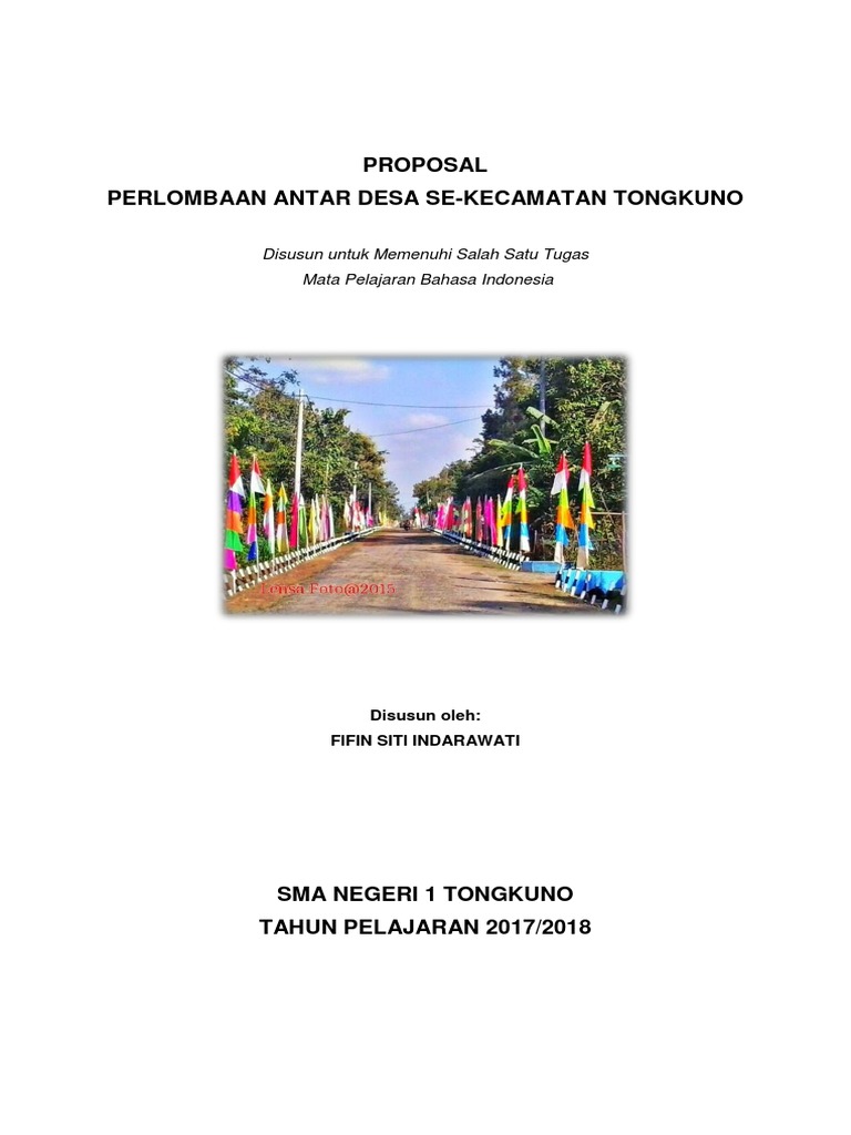 Proposal Kegiatan Perlombaan Antar Desa
