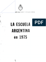 La Educacion Argentina en 1975. Ivanisevich