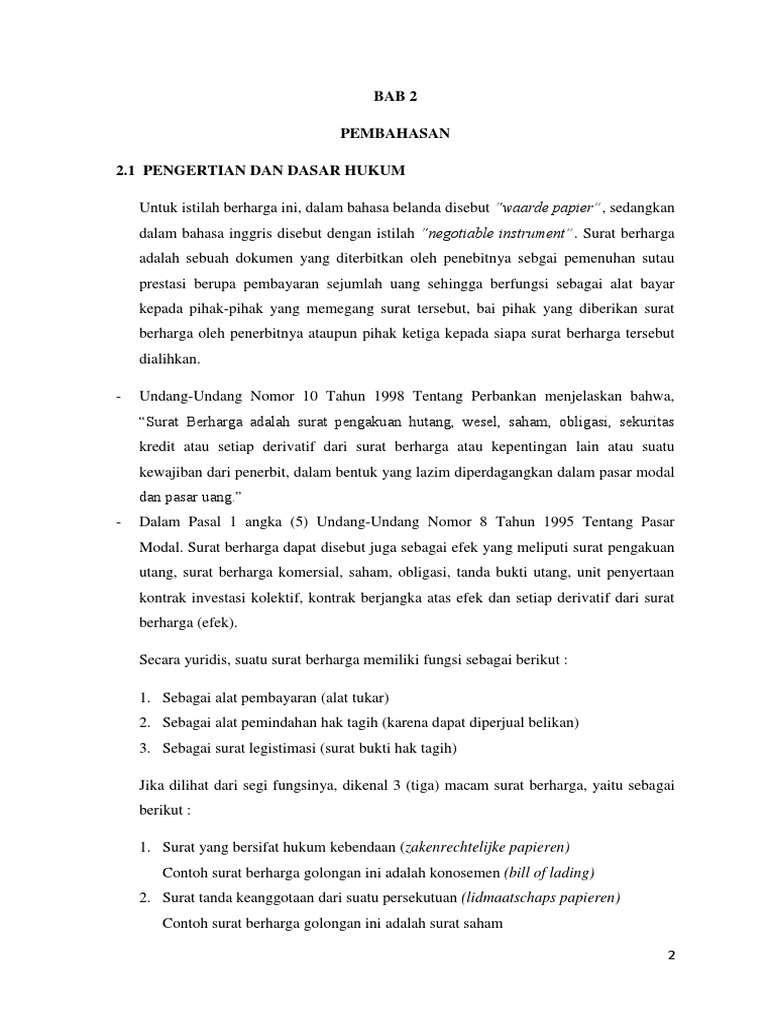 Download 65+ Contoh Surat Surat Berharga Adalah Terbaik Dan Terbaru