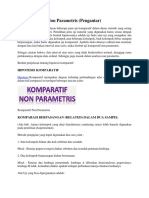 Uji Komparatif Non Parametris