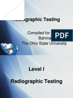 Radiographic Testing: Compiled For ASNT by Bahman Zoofan The Ohio State University