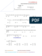 10th Public Exam Question Paper 2014 Maths October PDF