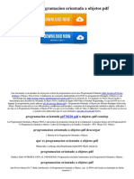 Que Es Programacion Orientada a Objetos PDF