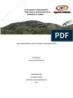 Plan de Manejo y Ordenamiento Territorial para La Microcuenca de La Quebrada La Olabica