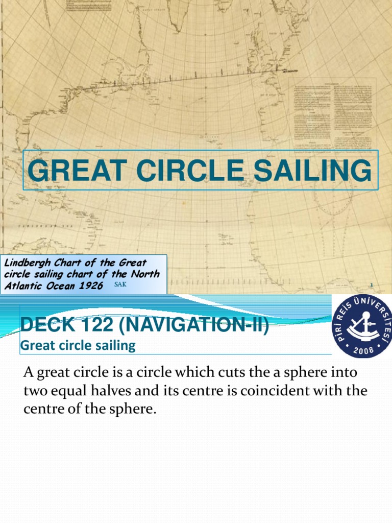 Great Circle Sailing Notes PDF | PDF | Circle | Latitude