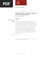 Habilidades Cognitivas e Rendimento Escolar 