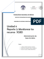 Reporte 2 Monitorear Los Recursos SGBD