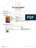 Sylvain Guinet: About The Artist
