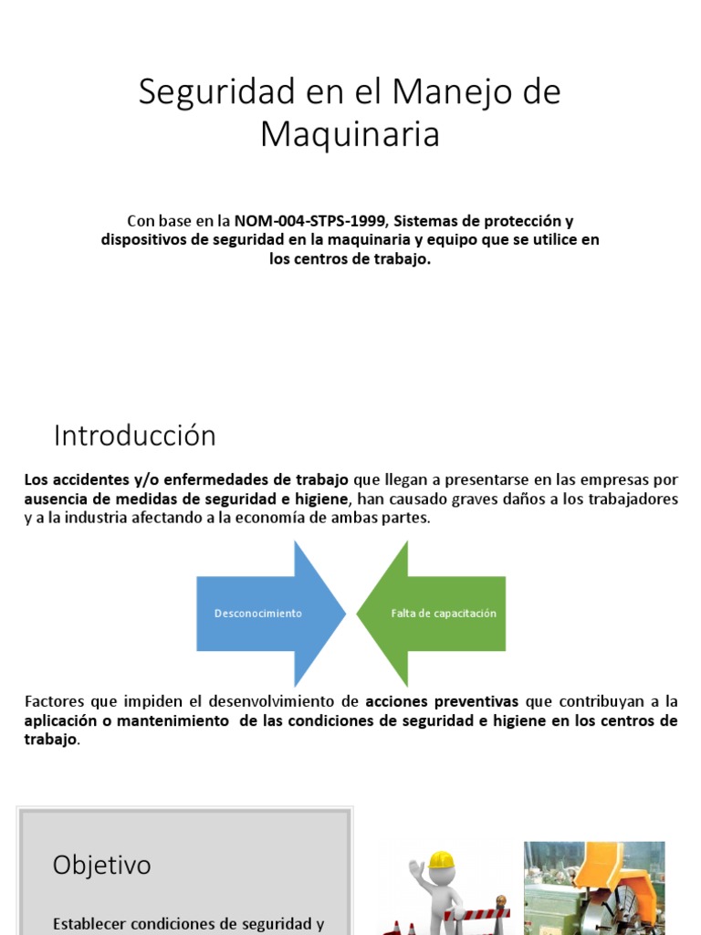 Seguridad en Manejo de Maquinaria | PDF | Riesgo | Herramientas