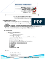 Secundaria 1ro Instituto Vygotsky Programa Computacion