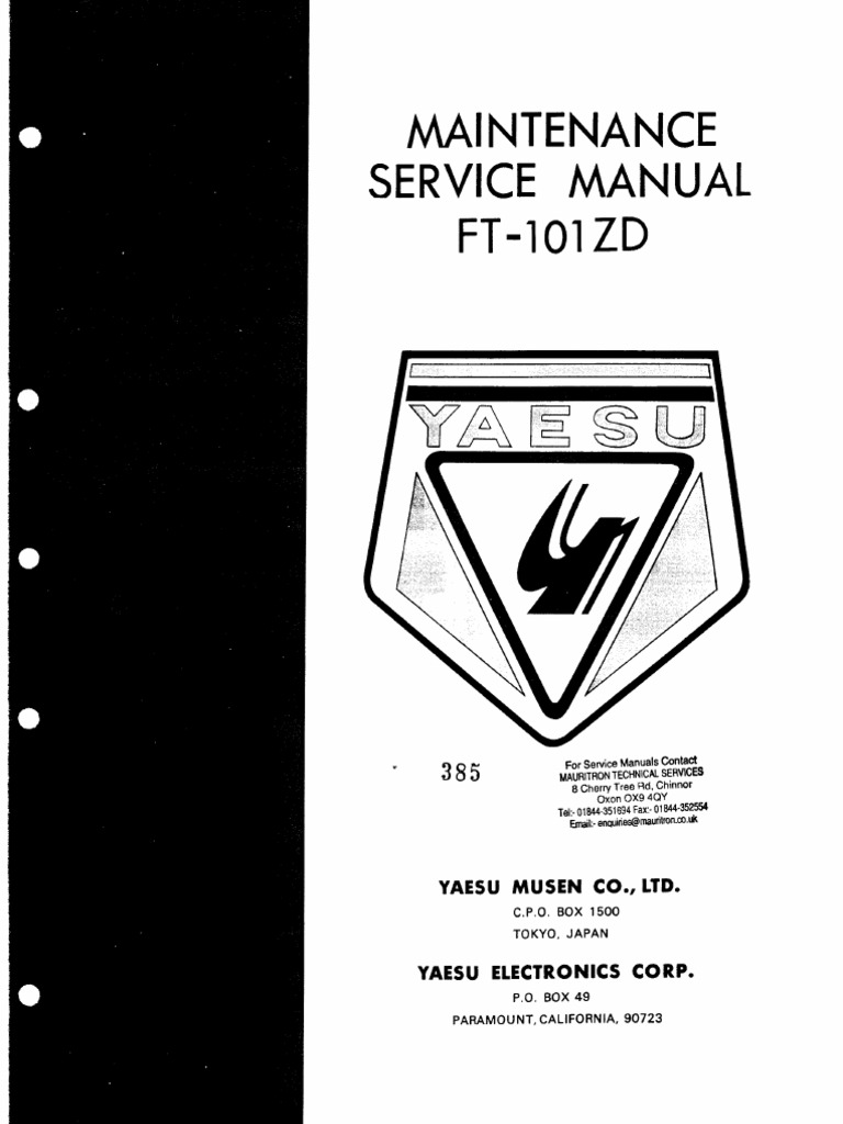 Yaesu FT-101ZD Service Manual | PDF