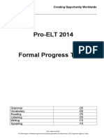 Formal Progress Test 1