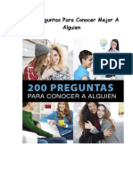 200 Preguntas para Conocer Mejor A Alguien