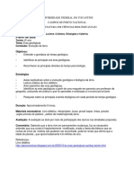 Plano de Aula Eras Geologicas