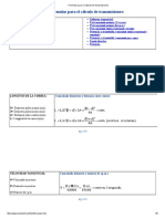 Formulas Para El Cálculo de Transmisiones