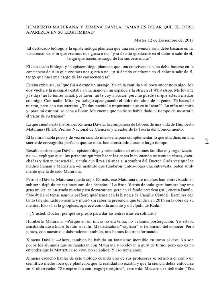 Entrevista A Humberto Y Ximena Dic 2017 Verdad Science