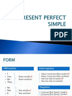 Present Perfect Simple Presentation 82509
