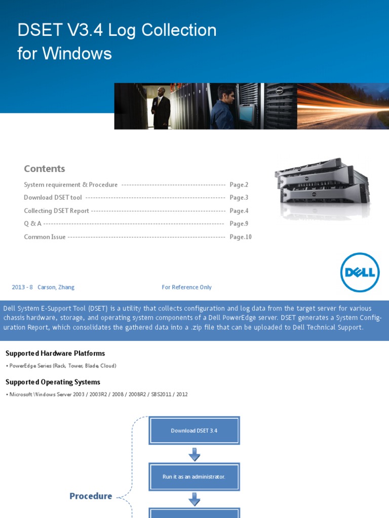 dset 3.4 windows